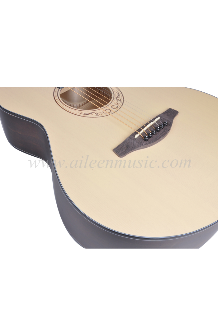 40-дюймовая акустическая гитара высшего качества из цельной ели (AFM-H10-40)