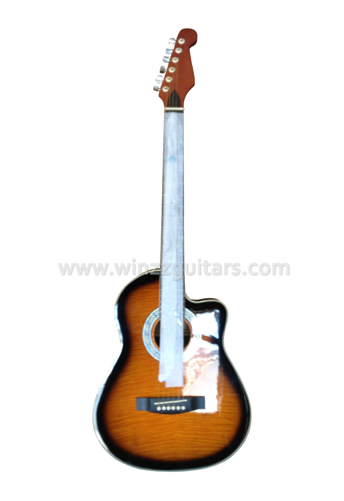 39-дюймовая красочная гитара Western Cutaway Ovation (AFO931C)