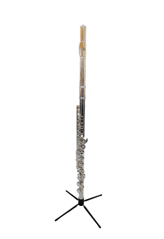 Посеребренная флейта C с 16 отверстиями и складной подставкой (FL-G500SES)