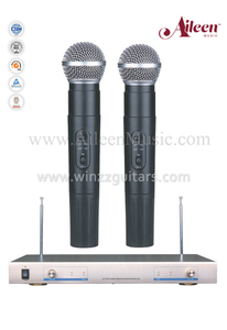 Оптовая Черный FM Hanheld VHF Микрофон Беспроводной Микрофон (AL-920VM)