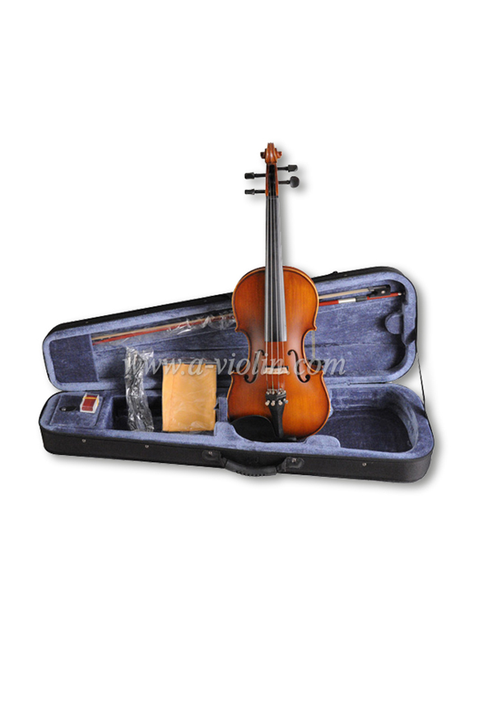 4/4 электрическая бесшумная скрипка, красочная электрическая скрипка с футляром (VE102B)