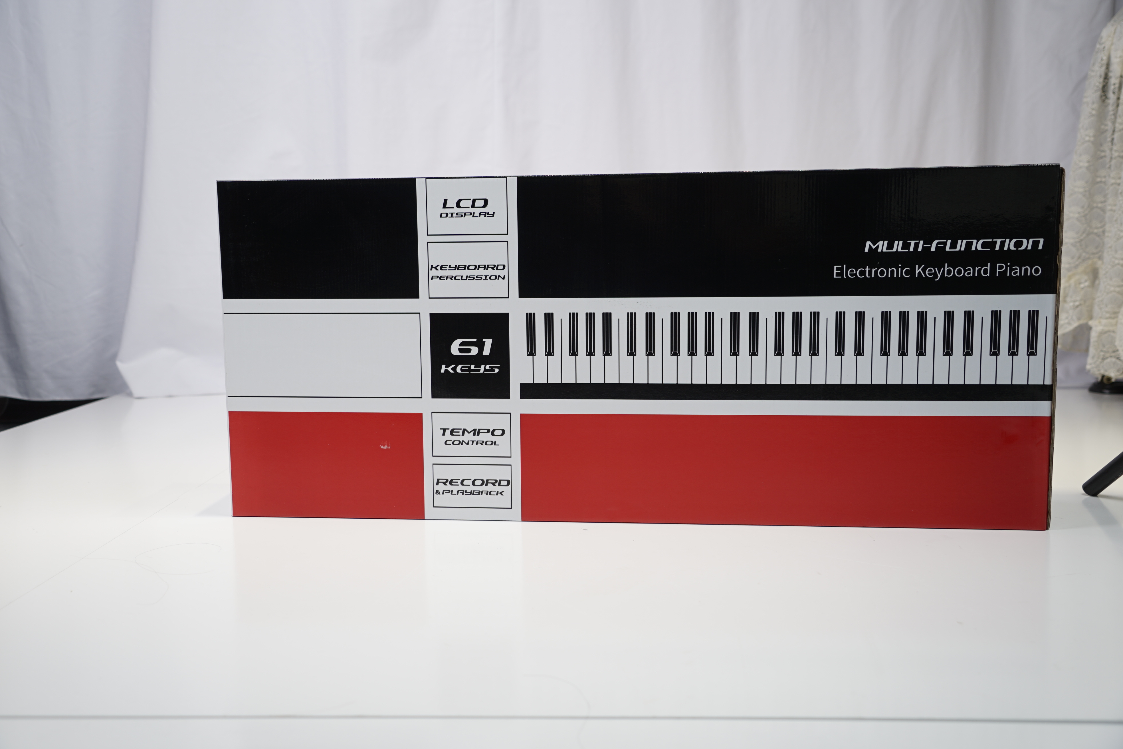 61-клавишная горячая продажа ЖК-симуляции клавиатуры электрического пианино (EK61222)