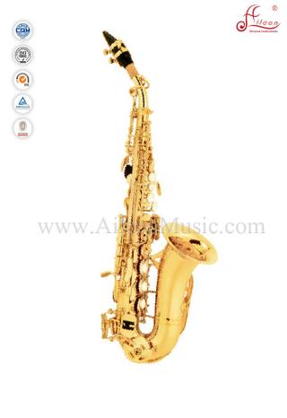 Китайский сопрано-саксофон High F # с золотым лаком (SP3041G)