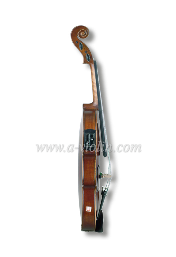 4/4 электрическая бесшумная скрипка, красочная электрическая скрипка с футляром (VE102B)