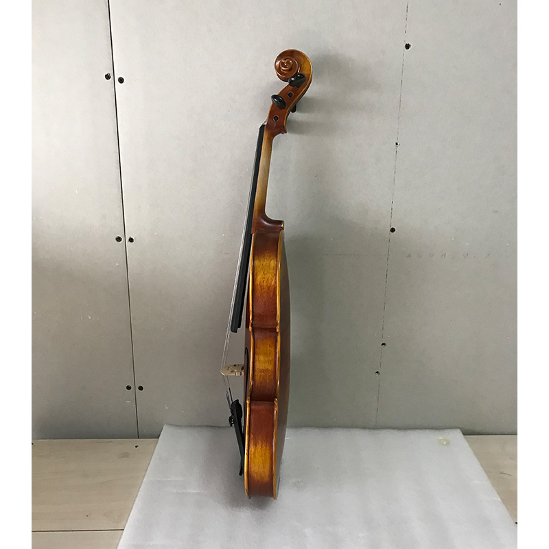 Скрипка из пламенного клена в футляре, комплект для скрипки среднего класса (VM110H)