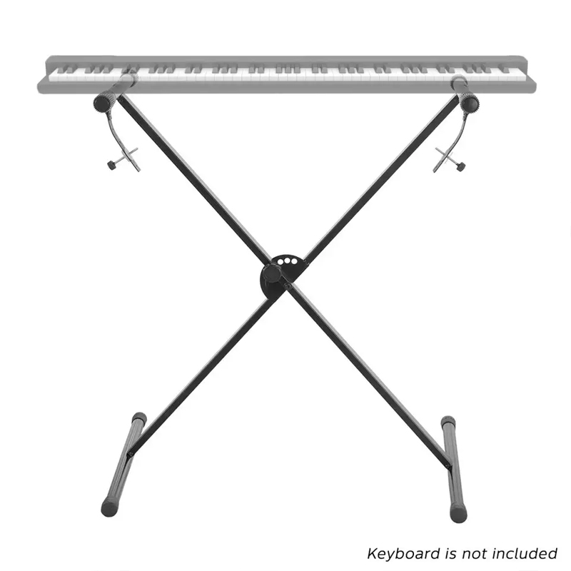 Регулируемая металлическая подставка для клавиатуры в стиле X, подставка для музыкальных инструментов (MSK700X)