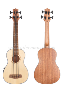 Новый продукт, 30-дюймовая бас-гитара укулеле с верхом из твердой ели (AUB17E)
