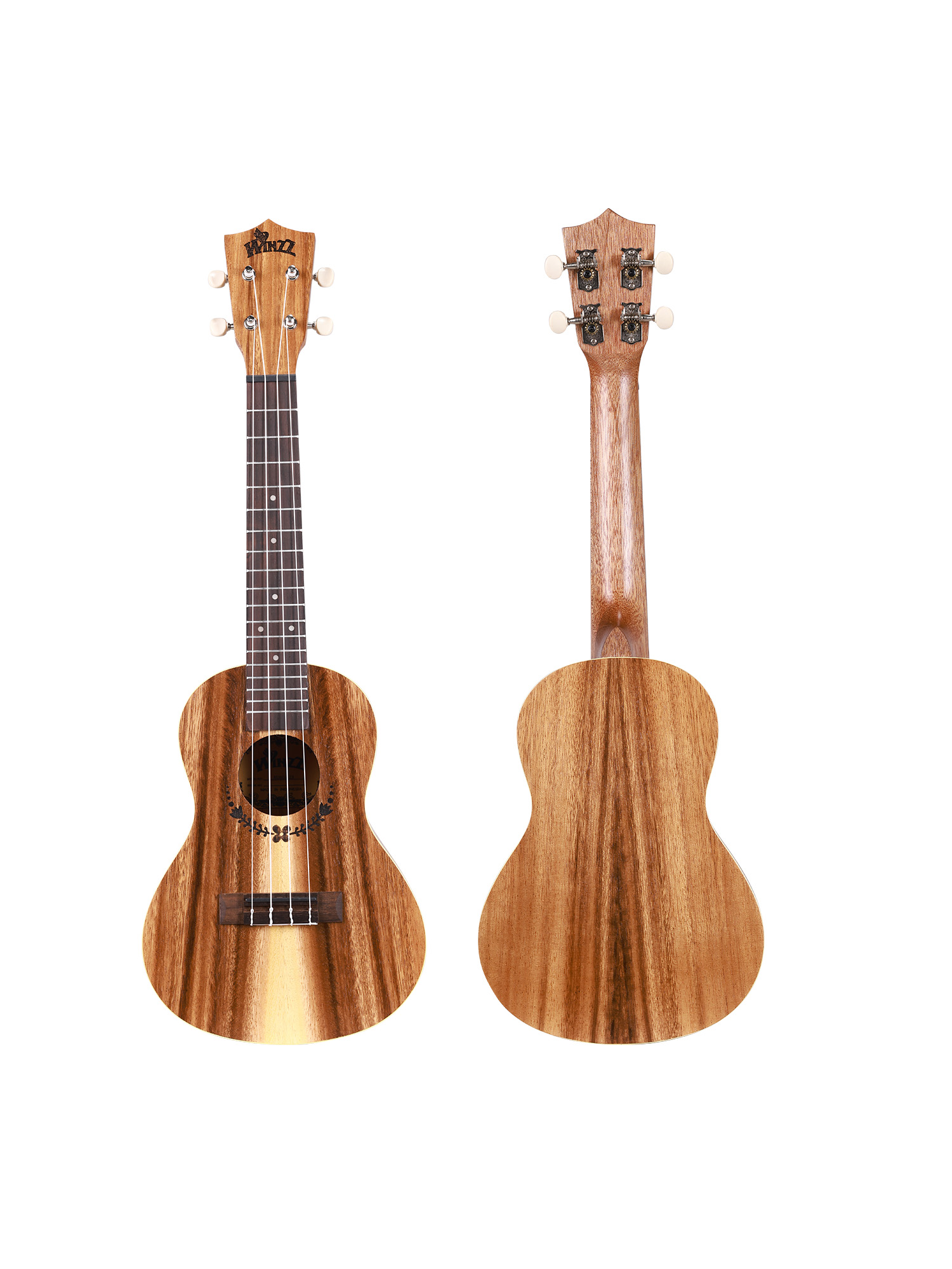 AU604-21 Winzz Quality Teak Soprano (белое волокно) Фанера 21 дюйм Гавайская гитара Сделано в Индонезии