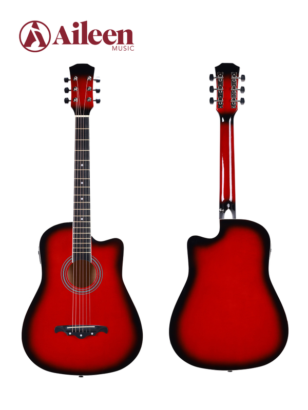AF38LCE Музыкальные инструменты хорошего качества 38 дюймов Акустическая гитара начального уровня