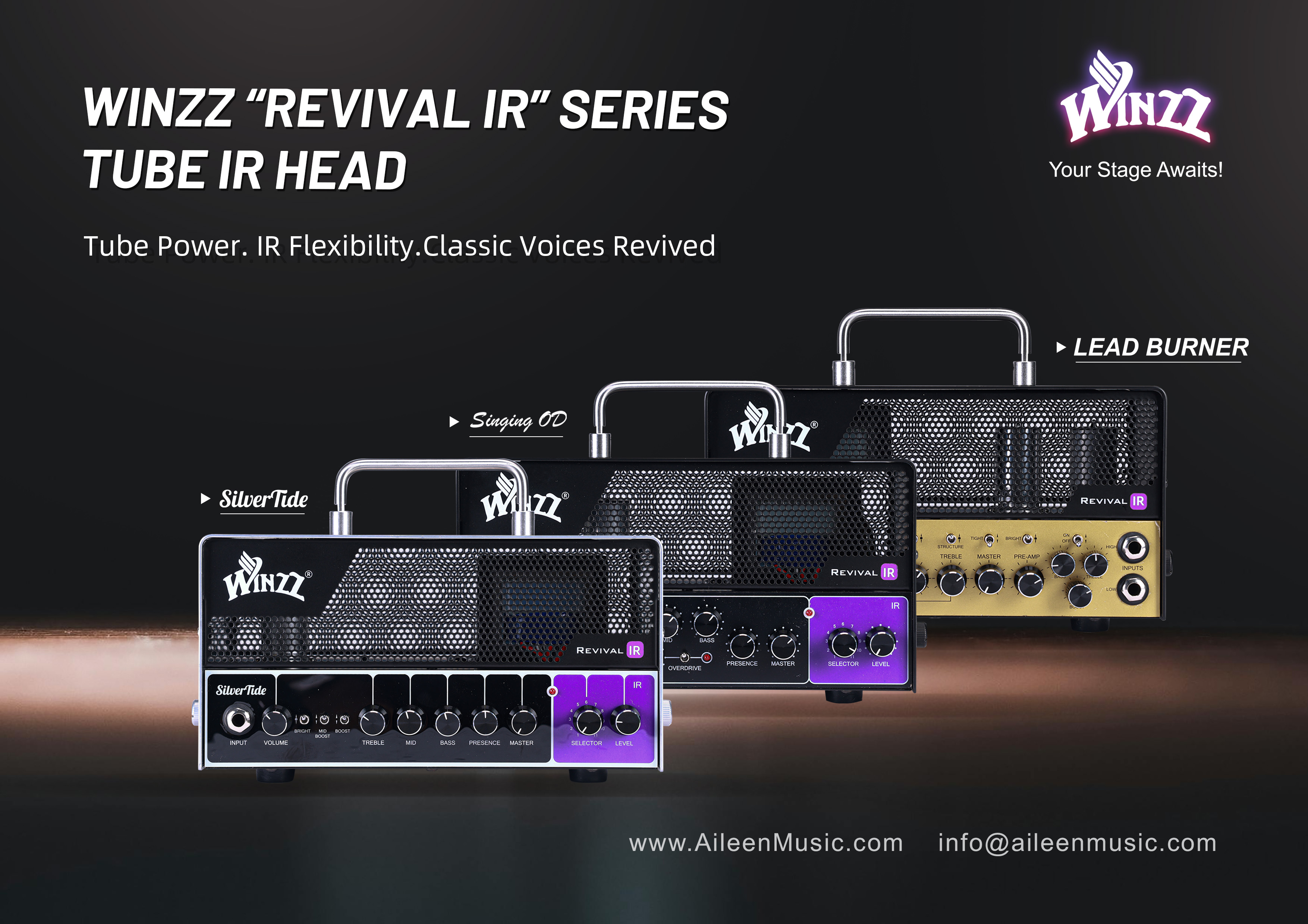 WINZZ Revival IR Series Аксессуары для музыкальных инструментов TUBE IR Усилитель для электрогитары