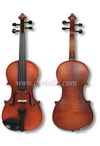 Скрипка из пламенного клена в футляре, комплект для скрипки среднего класса (VM110H)