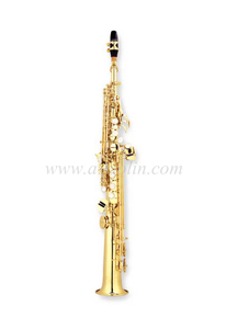 Горячий высококачественный саксофон-сопрано с имитацией золота (SSP-H400G)