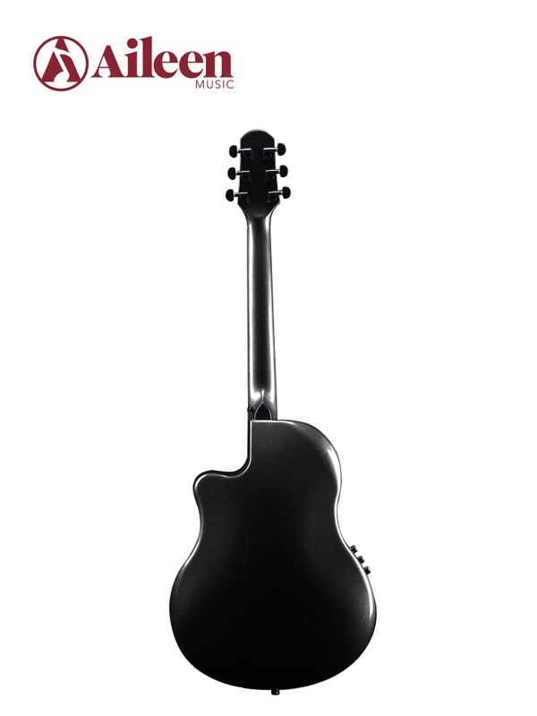 AFO350CE Хорошее качество 41-дюймовая акустическая гитара с карбоновым верхом и круглой спинкой