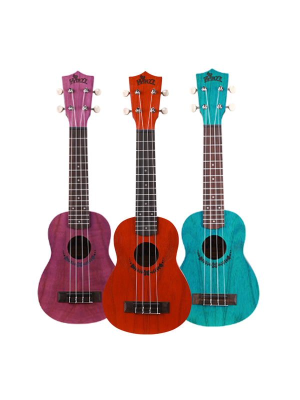 AU605-21 Winzz Colorful Soprano 21-дюймовая гавайская гитара, сделано в Индонезии