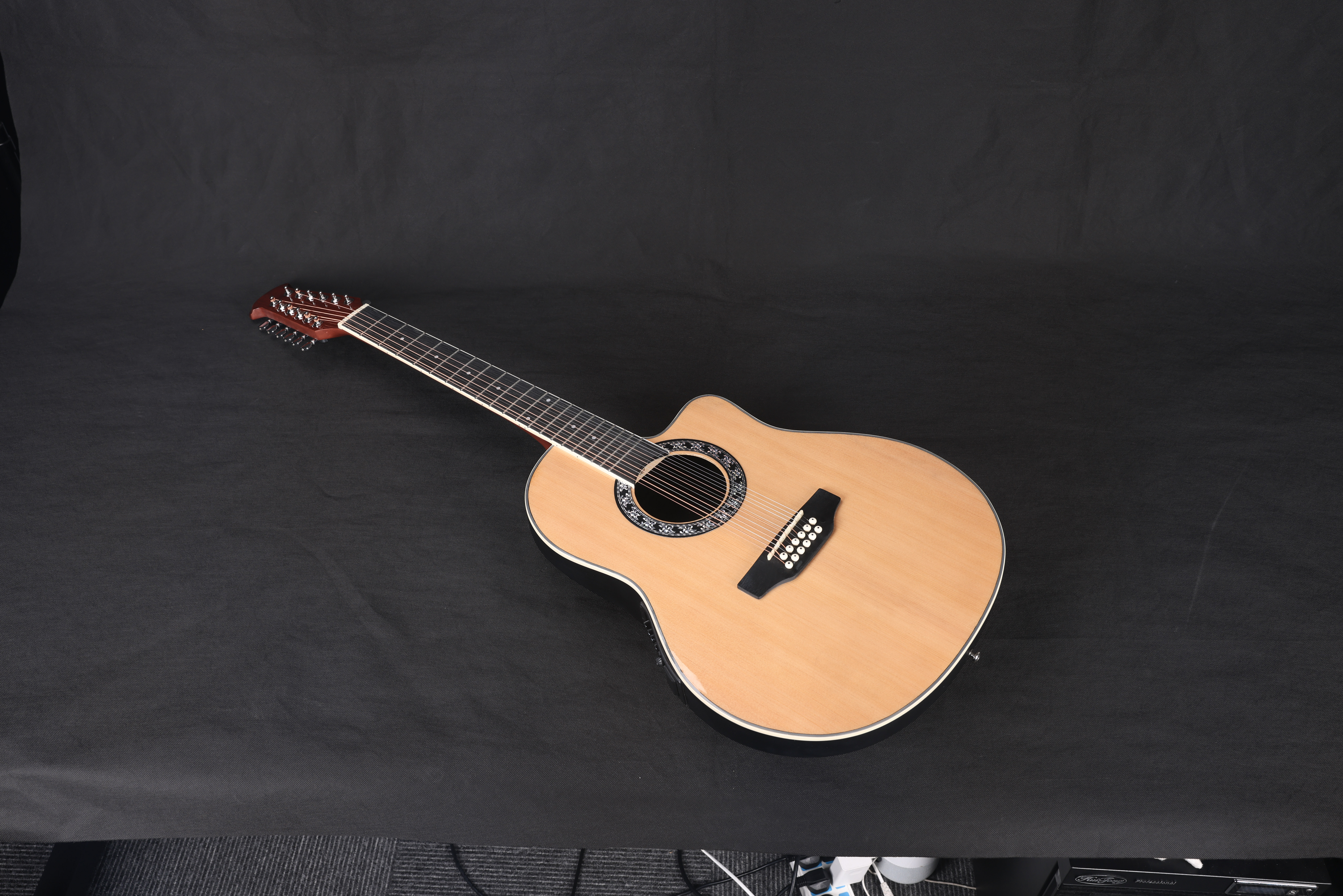 AFO29CE-12 Новая Matt Finish ABS 12 Строки круглой спины акустическая гитара