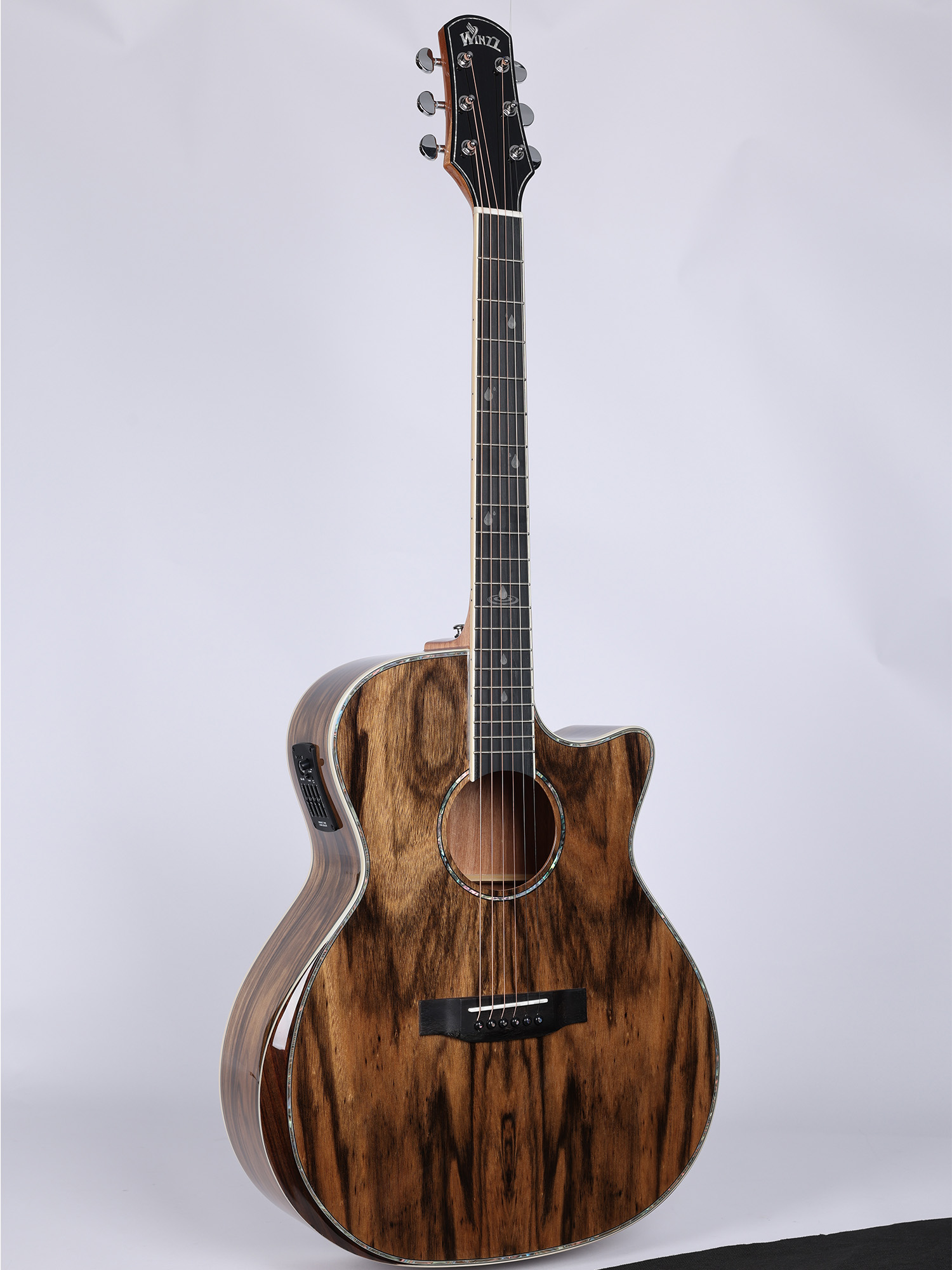 WAG901CE Акустическая гитара Winzz Exotic Material, 41 дюймов, форма GA 