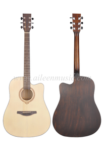 41-дюймовая акустическая гитара D-образной формы с черным АБС-пластиком (AFM-H10)