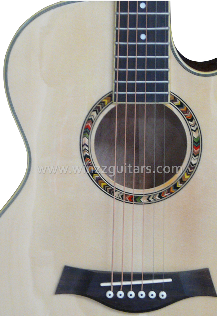 40-дюймовая электрическая акустическая гитара в разрезе с 4-полосным эквалайзером (AF4a8CE)