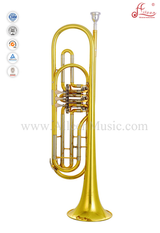 Желтая латунная свинцовая трубка Лаковая отделка Bb Key Bass Trumpet (TP8900)