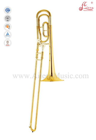 Золотистый лак F / Bb Key Brom Trombone с чехлом из ABS (TB9202G)