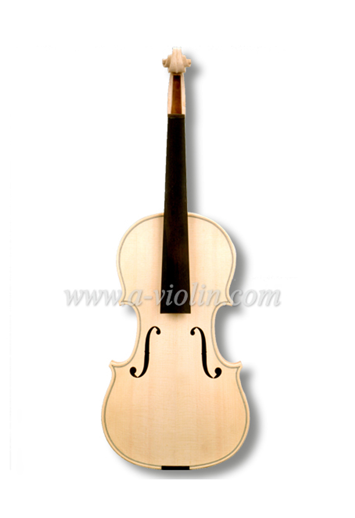 Нелакированная белая незавершенная скрипка (V30W)