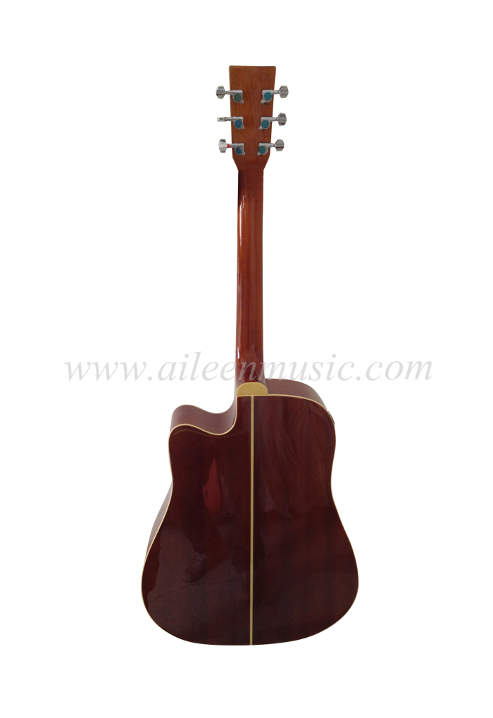 41-дюймовая электрическая акустическая гитара с вырезом и 4-полосным эквалайзером (AF448CE)