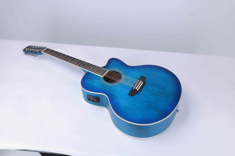 AF-H01CE-12 12-струнная акустическая гитара с отделкой вручную