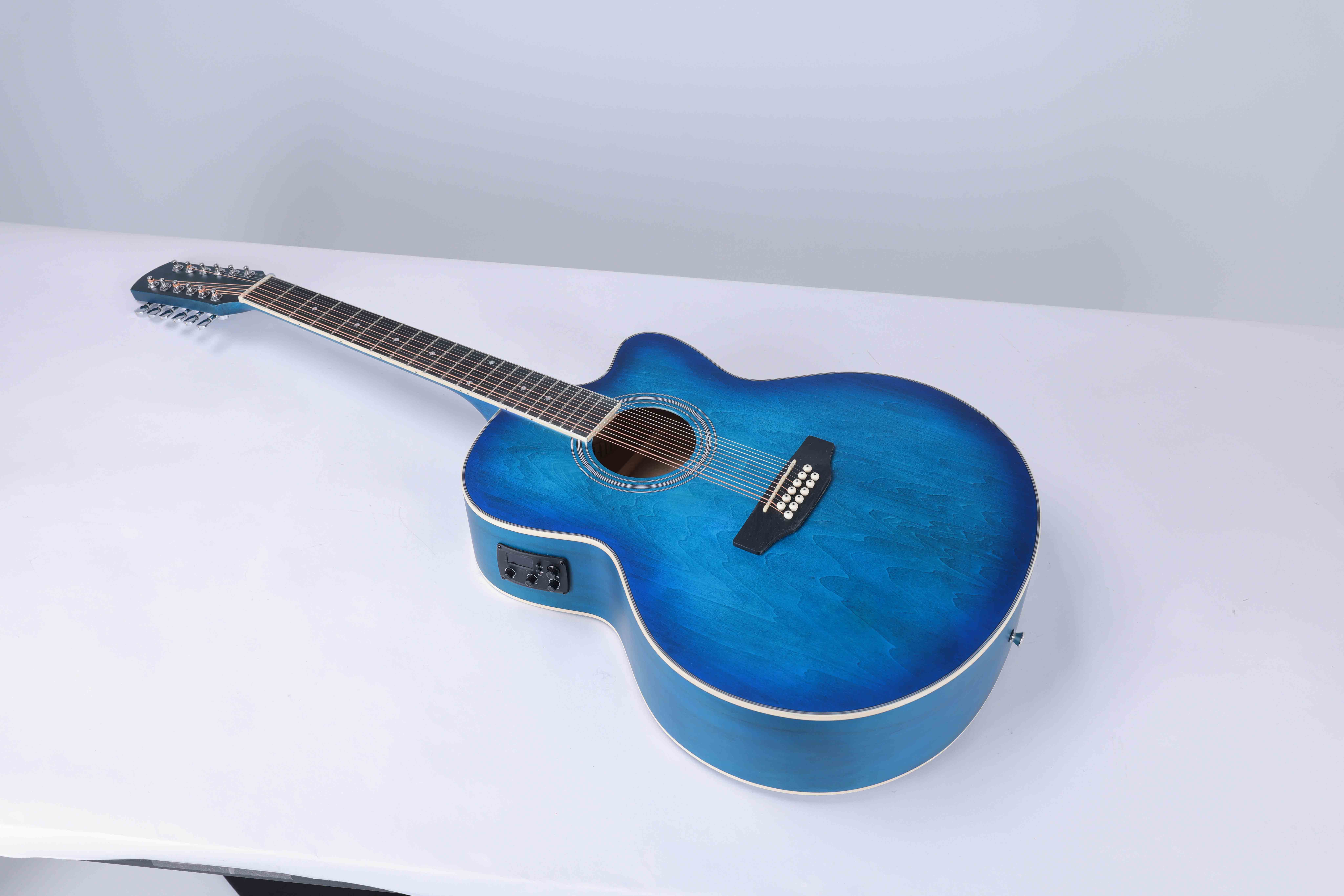 AF-H01CE-12 12-струнная акустическая гитара с отделкой вручную