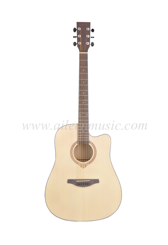 41-дюймовая акустическая гитара D-образной формы с черным АБС-пластиком (AFM-H10)