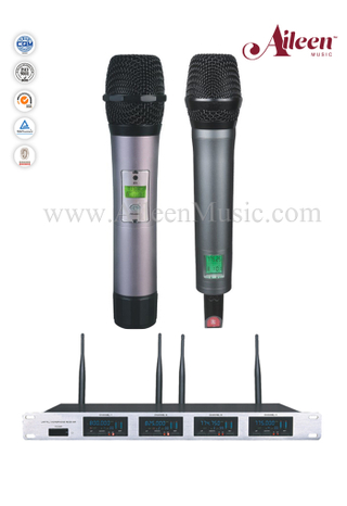 Ручной четырехканальный приемник UHF, беспроводной, микрофон, микрофон (AL-4800UM)