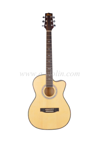 Акустическая гитара из кленовой фанеры и мостика оптом (AF168CW-38)