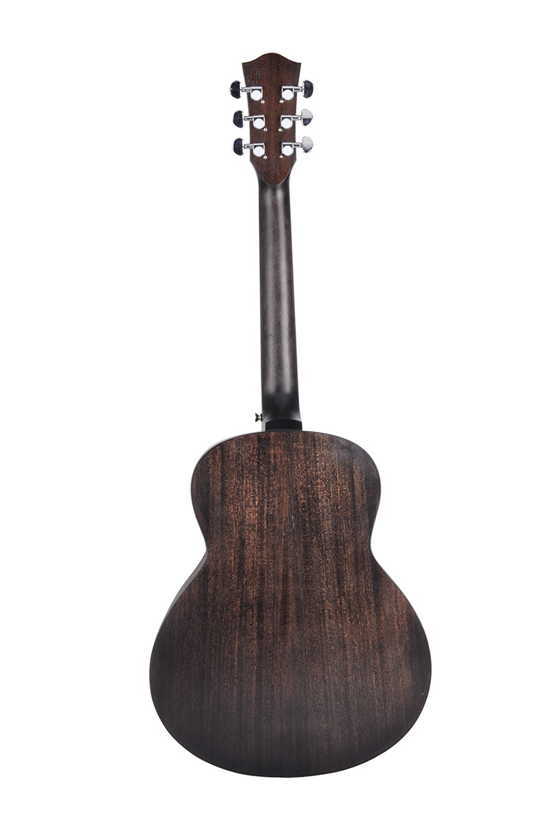 36 '' Темно-коричневая высокоплотная искусственная деревянная акустическая гитара для путешествий (AF386-36)