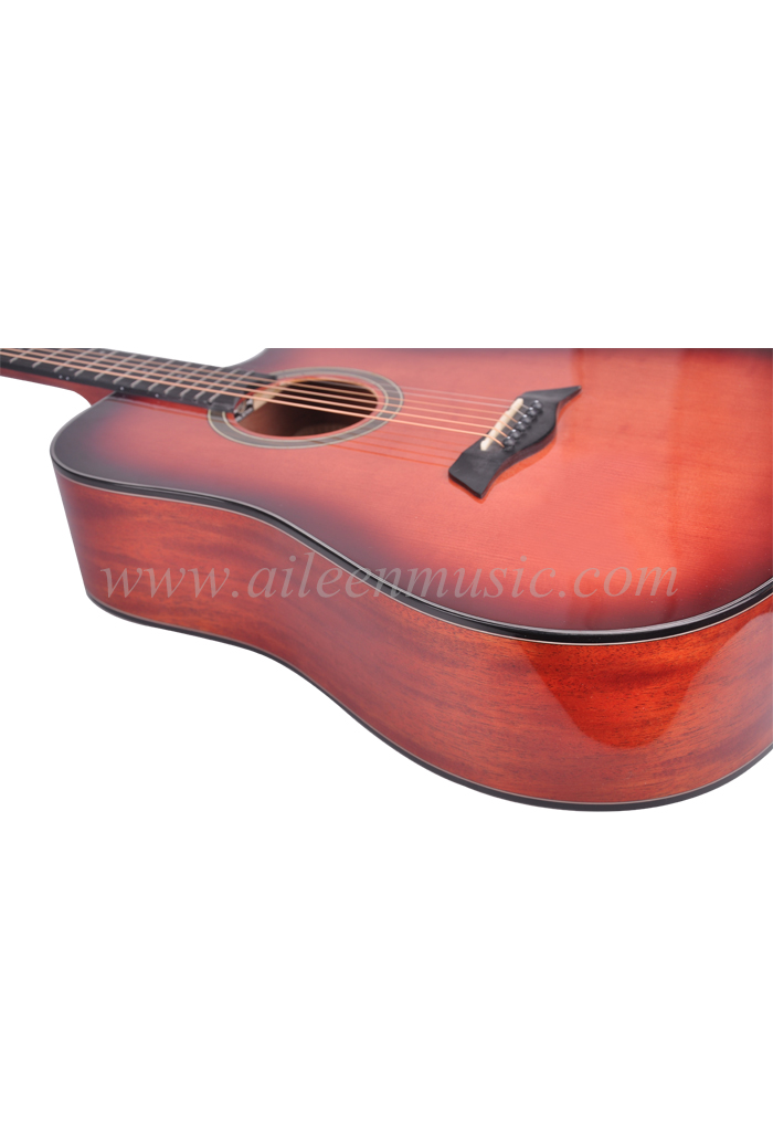 Новая высококачественная акустическая гитара с цельным верхом из глянцевого материала (AFM17C-D)