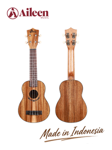 AU603-23 ​​Winzz Quality Concert Koa (белое волокно), фанерная 23-дюймовая гавайская гитара, сделано в Индонезии