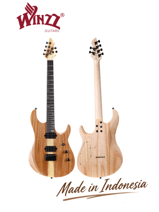 WOS EX80-MK Mindi Body Koa (толщина: 6 мм), лучшая электрогитара, сделано в Индонезии