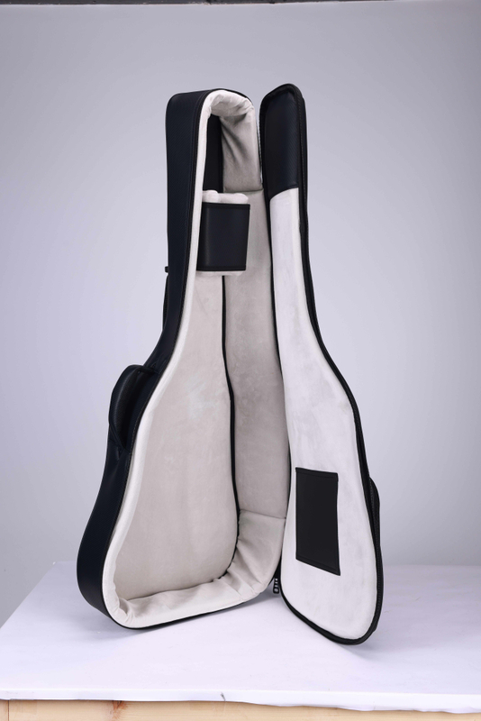 Сумка для акустической гитары, 15 мм, набивка из пенопласта, черная искусственная ткань, подкладка из нейлекса, большой карман (BGW1718)