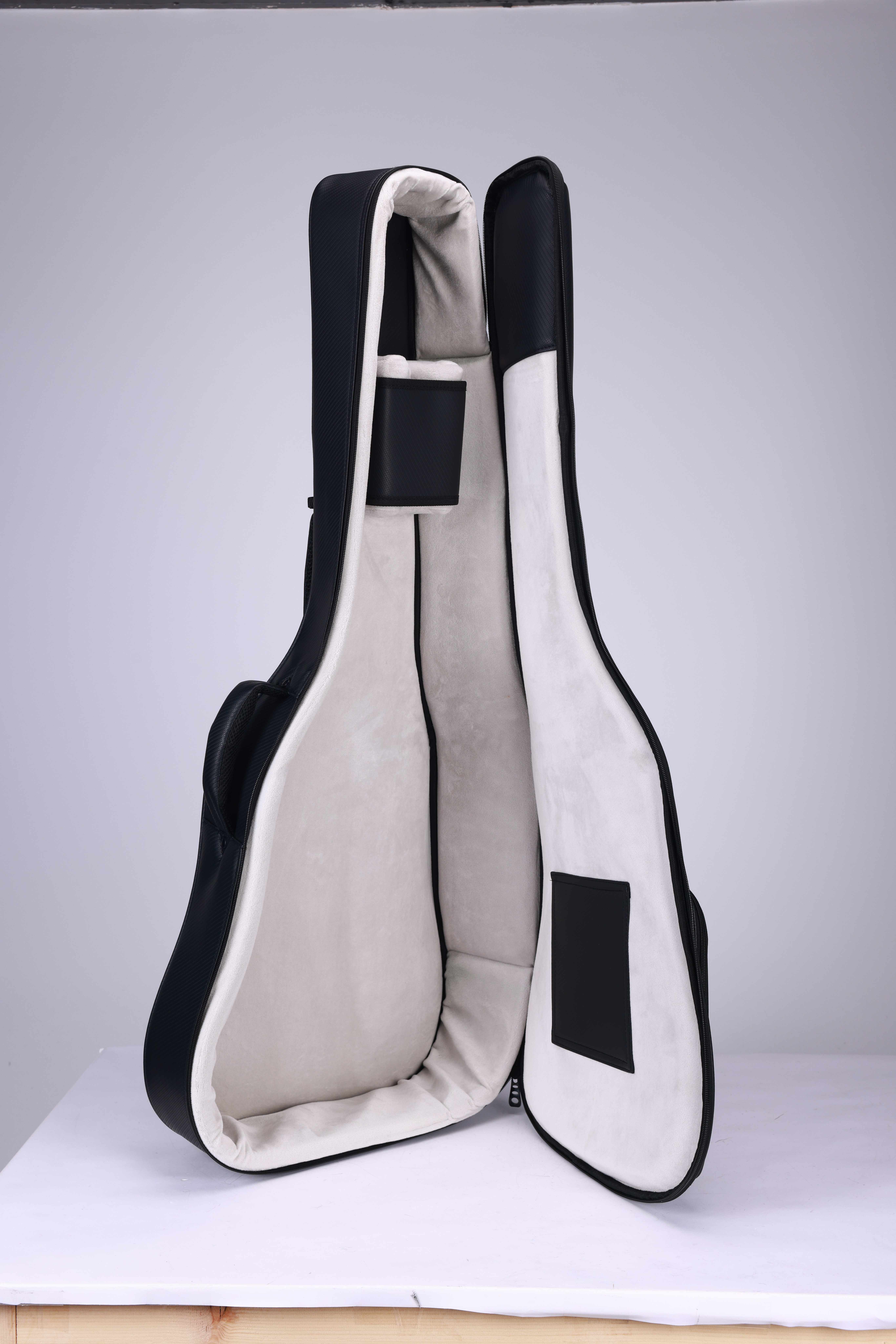 Сумка для акустической гитары, 15 мм, набивка из пенопласта, черная искусственная ткань, подкладка из нейлекса, большой карман (BGW1718)