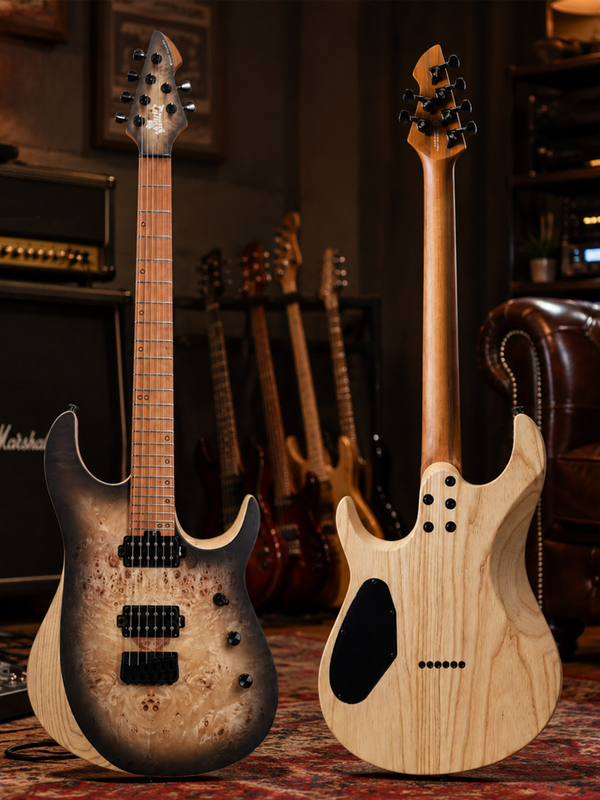 WOS150-24-AP 6-струнная электрогитара Winzz New Design Swamp Ash + Poplar Burl Top
