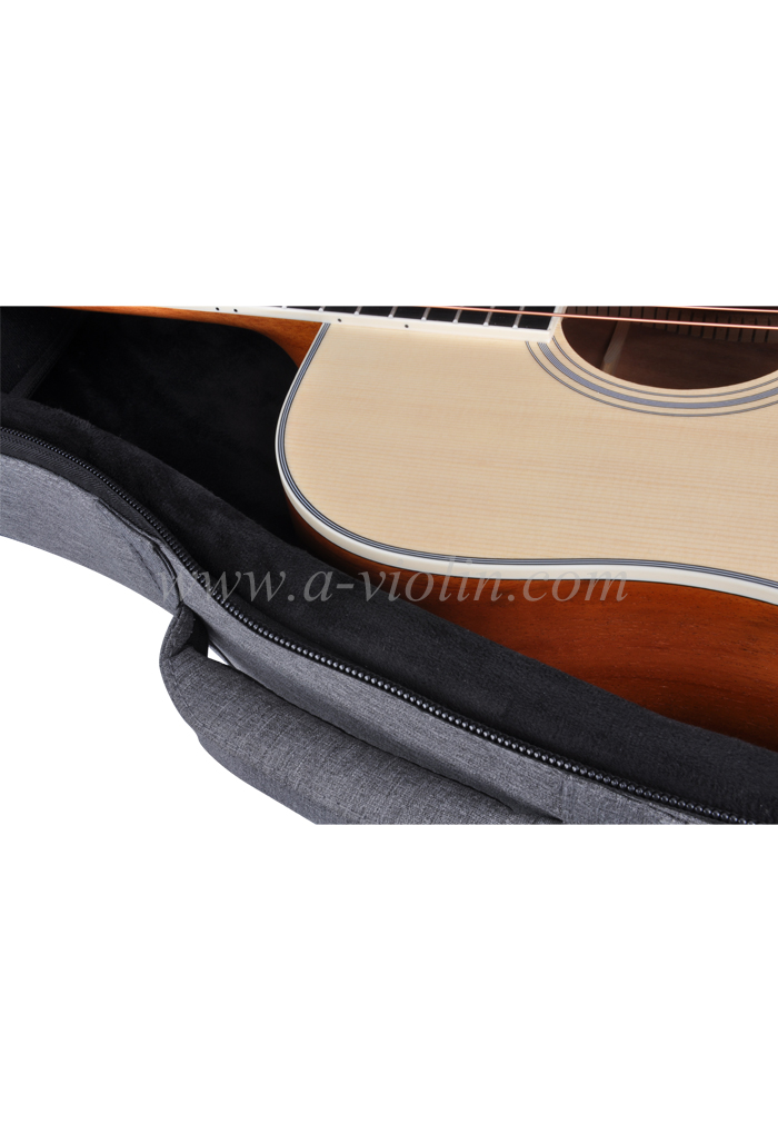 [Aileen] 41-дюймовая сумка для акустической гитары мягкого серого цвета (BGW720B)
