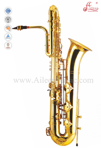 Bb Key Желтый латунный басовый саксофон (SP3061G)