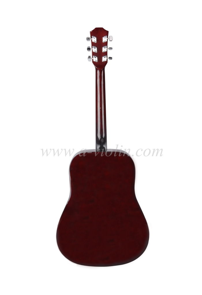 41-дюймовая акустическая гитара из кленового листа фанеры дредноут из фанеры липучки (AF229H)