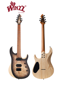 WOS150-24-AP 6-струнная электрогитара Winzz New Design Swamp Ash + Poplar Burl Top