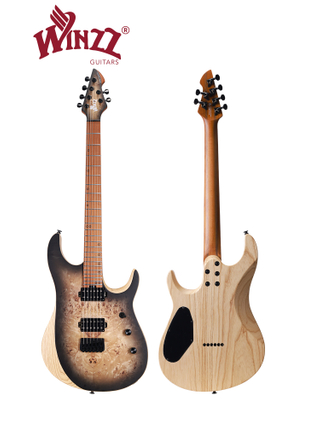 WOS150-24-AP 6-струнная электрогитара Winzz New Design Swamp Ash + Poplar Burl Top