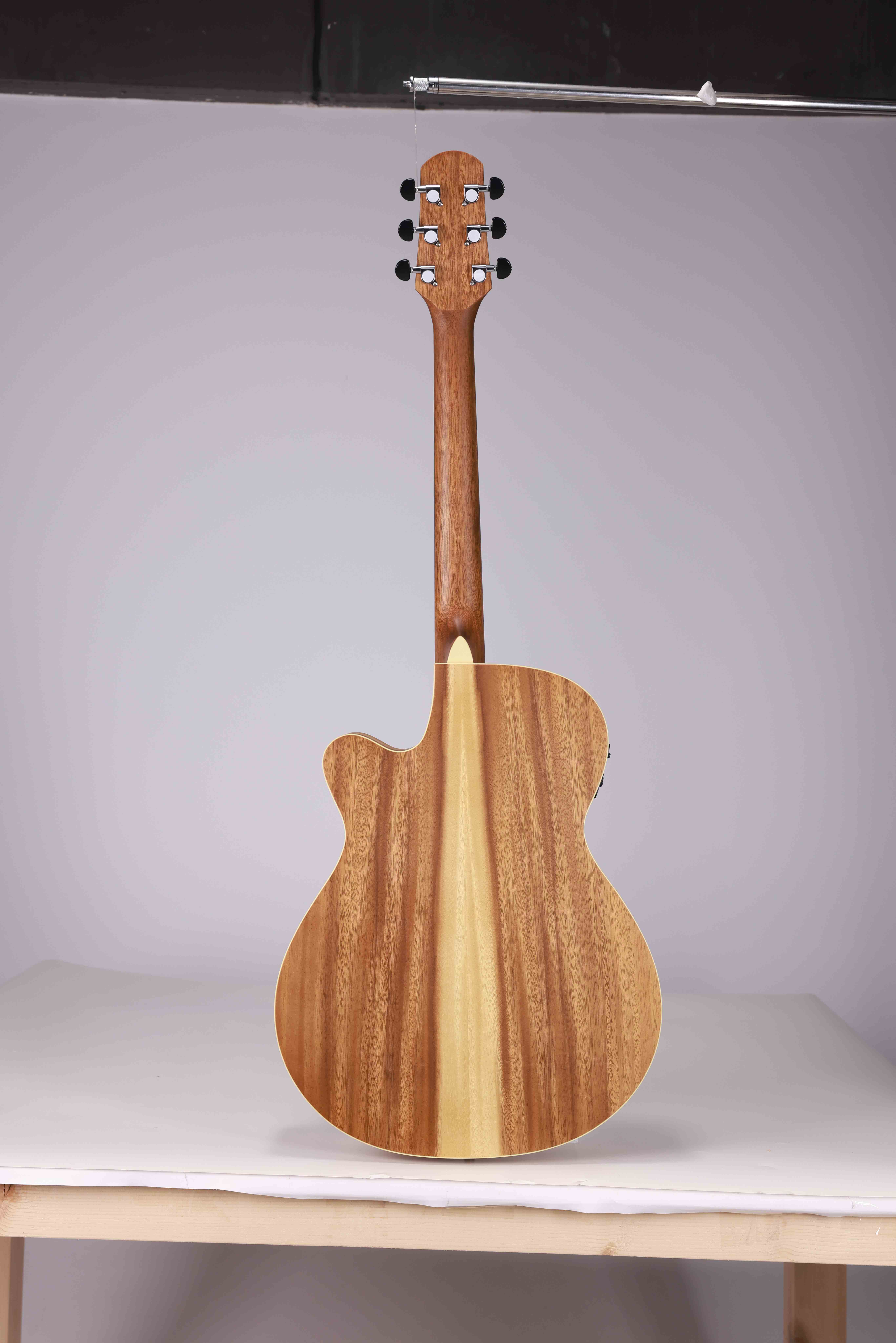 WAG603CE-40 Акустическая электрогитара Winzz Exotic Material 40 дюймов с вырезом, сделано в Индонезии