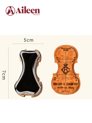 Bogaro&Clemente Черная шкатулка в форме скрипки с канифолью для виолончели