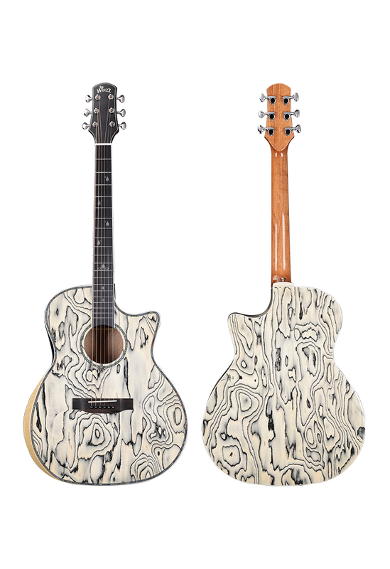 WAG905CE Новый музыкальный инструмент 41 'Экзотическая гитара Winzz Exotic Material Acoustic 