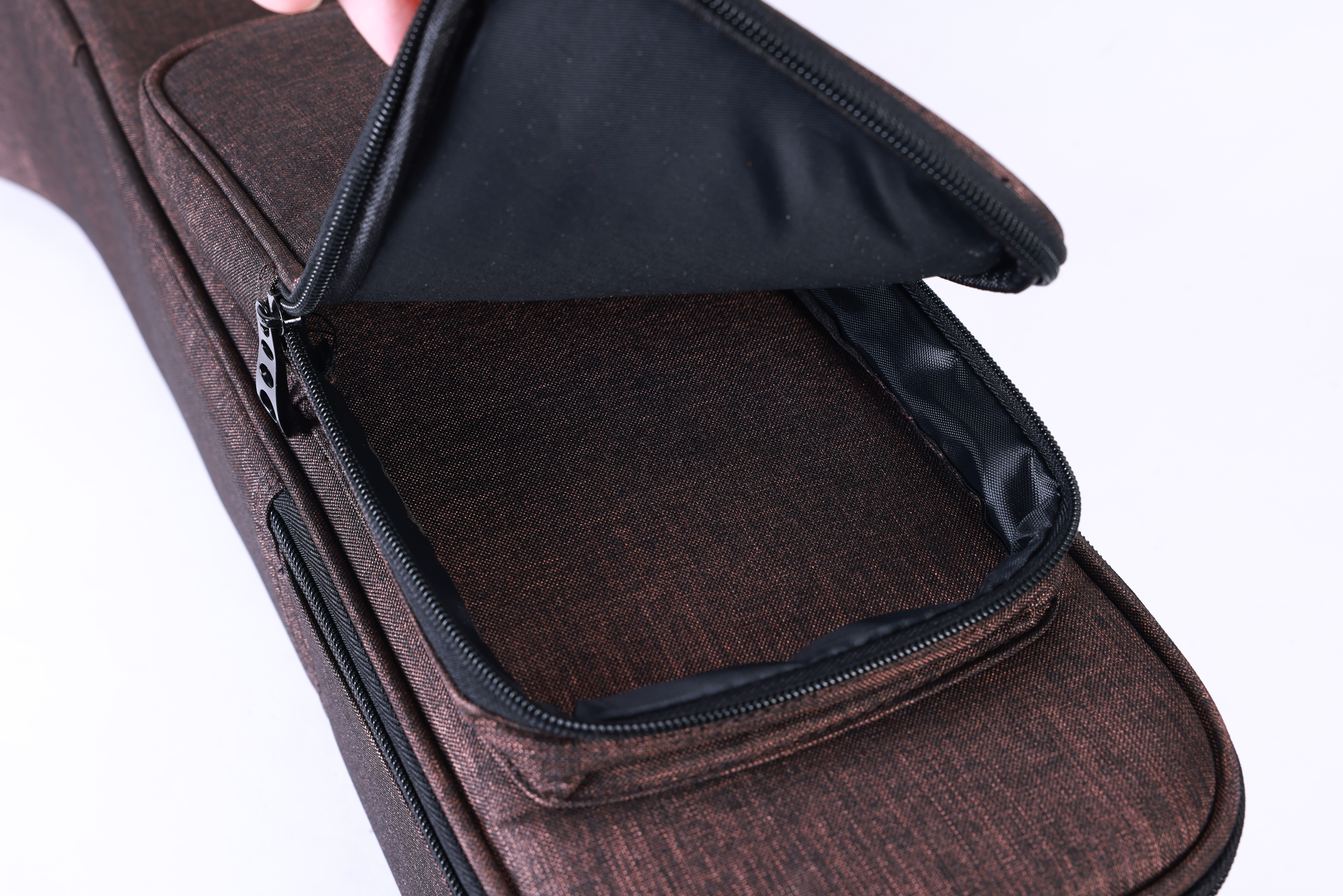 BGW5018 оптовая продажа с фабрики коричневый цвет 500D снежинка бархатная ткань сумка для акустической гитары