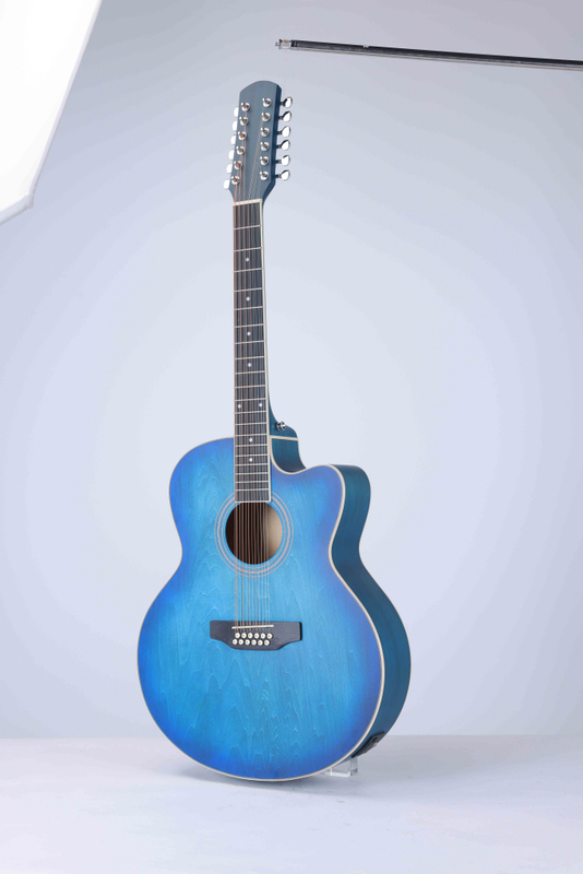 AF-H01CE-12 12-струнная акустическая гитара с отделкой вручную