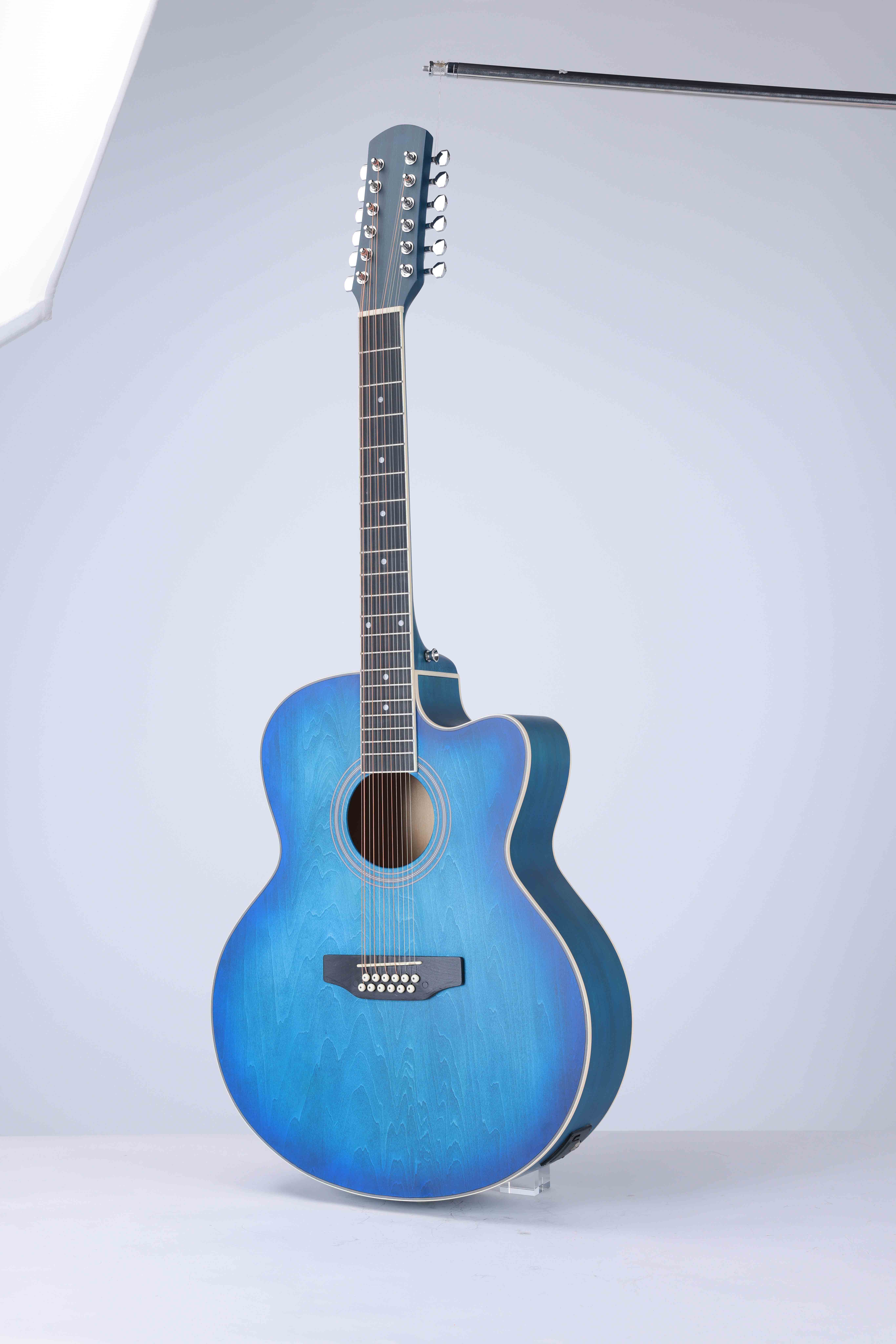 AF-H01CE-12 12-струнная акустическая гитара с отделкой вручную
