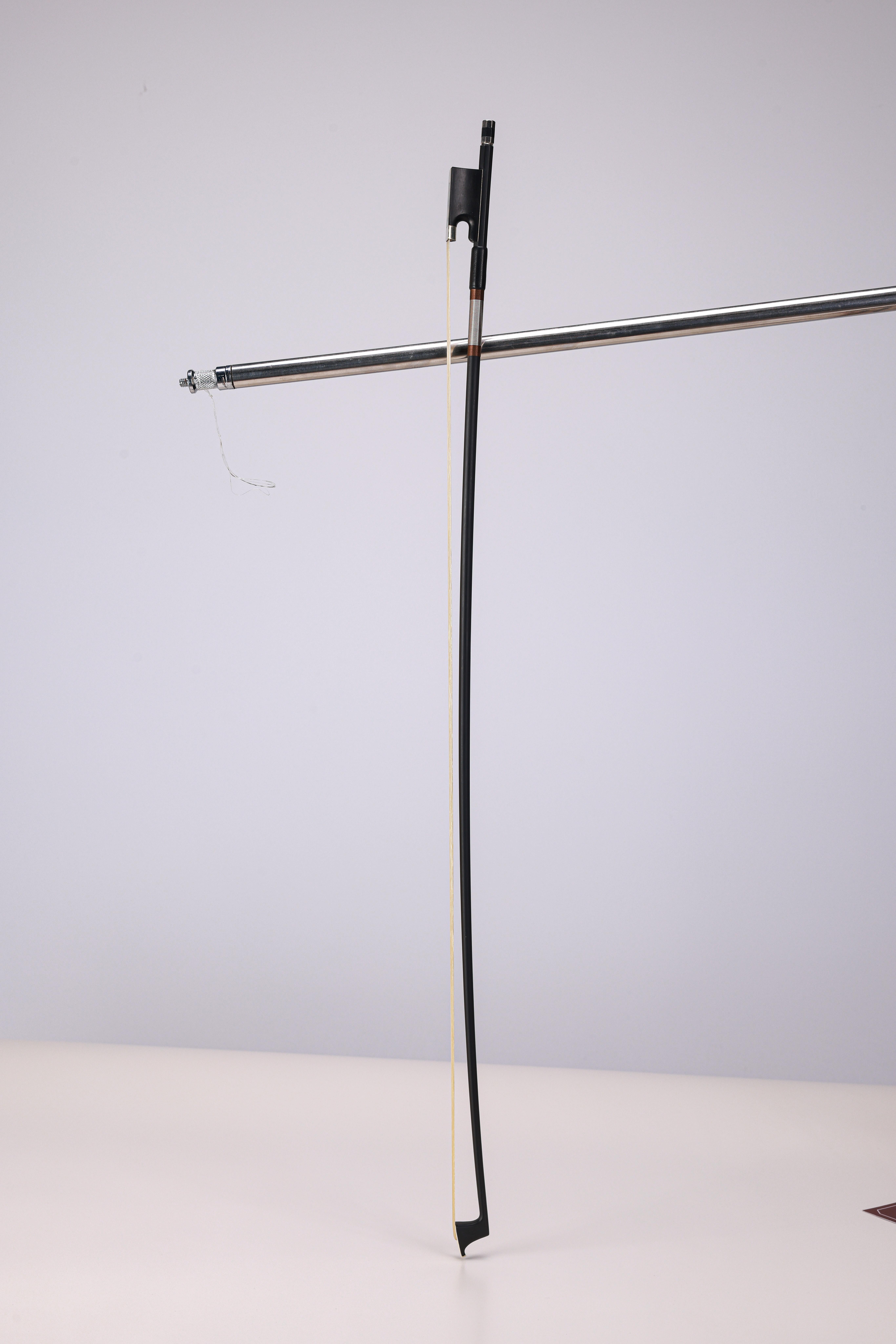 Профессиональный студенческий смычок для скрипки из углеродного волокна — черная лягушка и натуральный конский волос (WV805F)